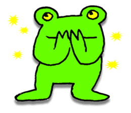 Japanese frog, amagaeru sticker #13675637