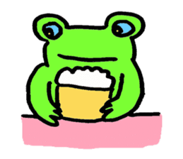 Japanese frog, amagaeru sticker #13675639