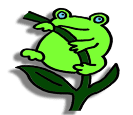 Japanese frog, amagaeru sticker #13675641