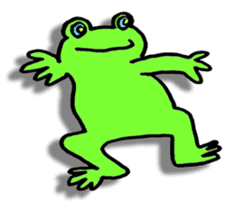 Japanese frog, amagaeru sticker #13675642
