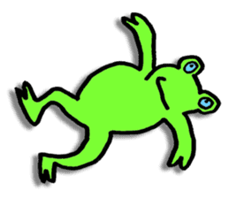 Japanese frog, amagaeru sticker #13675643