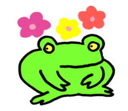 Japanese frog, amagaeru sticker #13675646