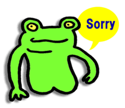 Japanese frog, amagaeru sticker #13675650