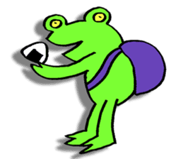 Japanese frog, amagaeru sticker #13675653