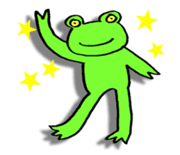 Japanese frog, amagaeru sticker #13675655