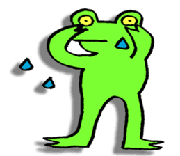 Japanese frog, amagaeru sticker #13675656