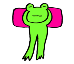 Japanese frog, amagaeru sticker #13675657