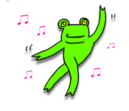 Japanese frog, amagaeru sticker #13675658