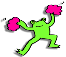 Japanese frog, amagaeru sticker #13675660