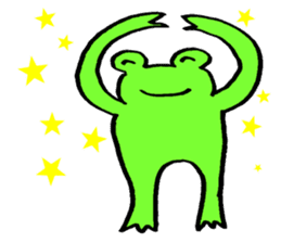 Japanese frog, amagaeru sticker #13675661