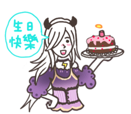 Paper Dolls sticker :happy halloween sticker #13675911