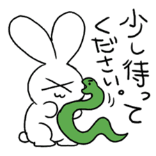 Working Rabbit & Snake sticker #13676197