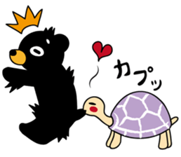 Mr.BlackBear & Ms.PurpleTortoise. sticker #13677081