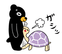 Mr.BlackBear & Ms.PurpleTortoise. sticker #13677087