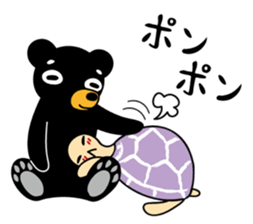 Mr.BlackBear & Ms.PurpleTortoise. sticker #13677089