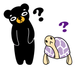 Mr.BlackBear & Ms.PurpleTortoise. sticker #13677091