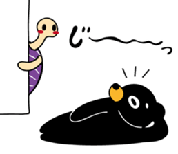 Mr.BlackBear & Ms.PurpleTortoise. sticker #13677094