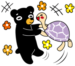 Mr.BlackBear & Ms.PurpleTortoise. sticker #13677095