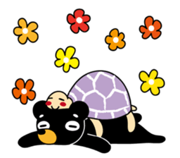 Mr.BlackBear & Ms.PurpleTortoise. sticker #13677096
