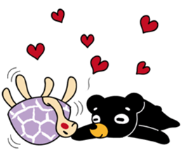 Mr.BlackBear & Ms.PurpleTortoise. sticker #13677097