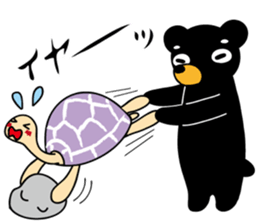 Mr.BlackBear & Ms.PurpleTortoise. sticker #13677098
