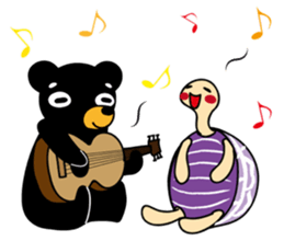 Mr.BlackBear & Ms.PurpleTortoise. sticker #13677105