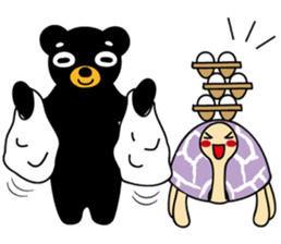 Mr.BlackBear & Ms.PurpleTortoise. sticker #13677109