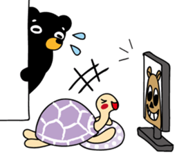 Mr.BlackBear & Ms.PurpleTortoise. sticker #13677110