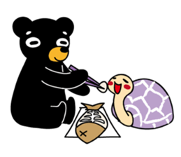 Mr.BlackBear & Ms.PurpleTortoise. sticker #13677112