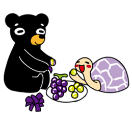 Mr.BlackBear & Ms.PurpleTortoise. sticker #13677113