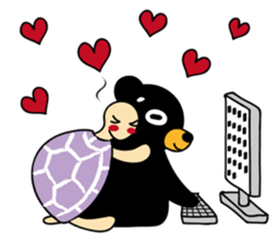 Mr.BlackBear & Ms.PurpleTortoise. sticker #13677114
