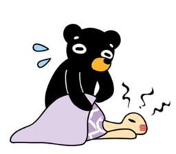 Mr.BlackBear & Ms.PurpleTortoise. sticker #13677116
