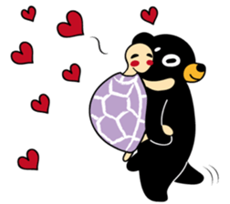Mr.BlackBear & Ms.PurpleTortoise. sticker #13677117