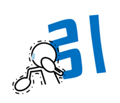 Sticker of stick figures vol.8 sticker #13677572