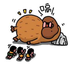 Ancient baboons sticker #13677705