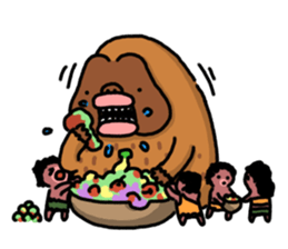 Ancient baboons sticker #13677709