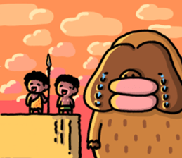 Ancient baboons sticker #13677729