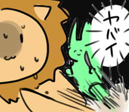 kuso animal and staff sticker #13677863