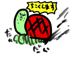 kuso animal and staff sticker #13677876