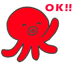 Squid, Octopus, Animals. sticker #13678515