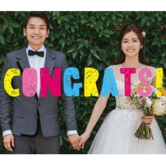 Kuoyi & Elaine's Wedding Stickers