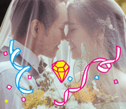 Kuoyi & Elaine's Wedding Stickers sticker #13680043