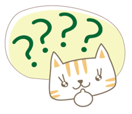Cute Cat (Italian & Japanese) sticker #13680395