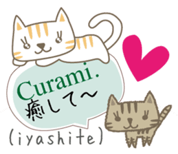 Cute Cat (Italian & Japanese) sticker #13680396