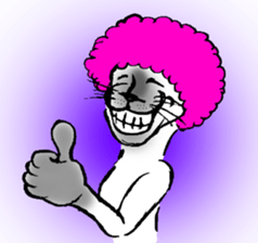 Afro cat sticker sticker #13681097