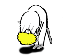 Afro cat sticker sticker #13681102