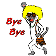 Afro cat sticker sticker #13681103