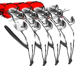 Afro cat sticker sticker #13681108