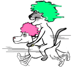 Afro cat sticker sticker #13681112