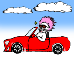 Afro cat sticker sticker #13681113